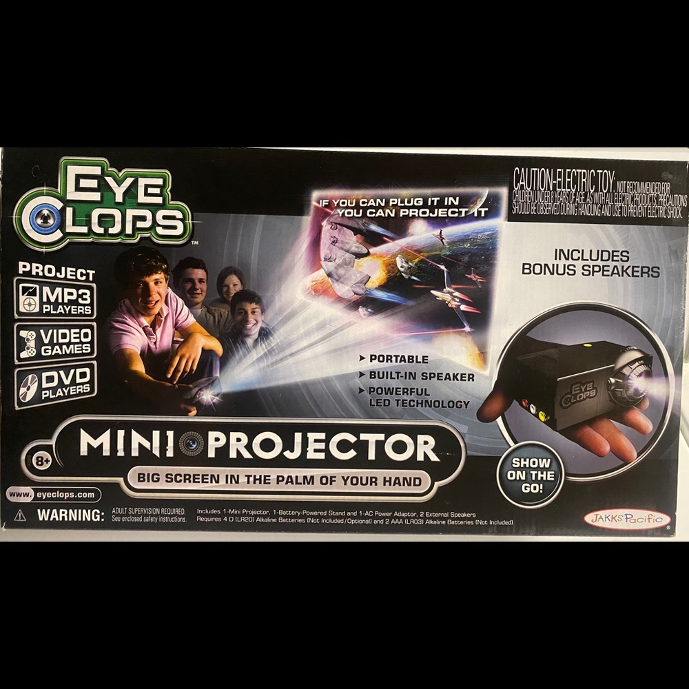 EyeClops Mini Projector Portable